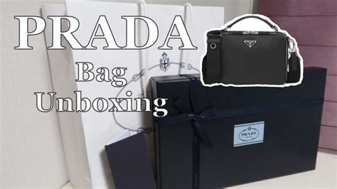 Unboxing Prada Saffiano Leather Brique Bag 